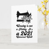 裁縫- カード (黄色い花)