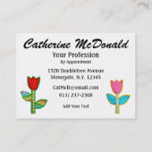 裁縫/キルティングカード – SRF 名刺 (裏面)