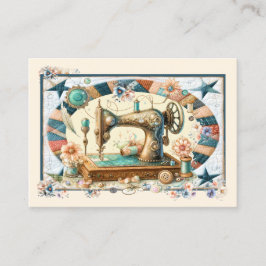 裁縫、キルティング、クロシェ・ビジネス・カード 名刺