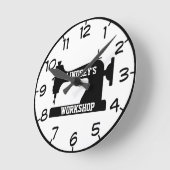 裁縫/クラフト·ワークショップの壁掛け時計 ラウンド壁時計 (傾斜)