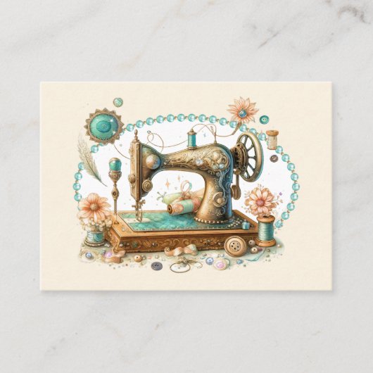 裁縫、クロシェ、キルティング名刺 名刺 (正面)