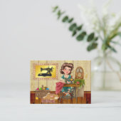 裁縫/シーストレス/ファッション名刺 名刺 (スタンド正面)