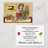 裁縫/シーストレス/ファッション名刺 名刺 (正面/裏面)