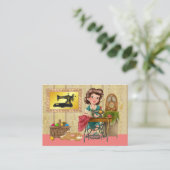 裁縫/シーストレス/ファッション 名刺 (スタンド正面)