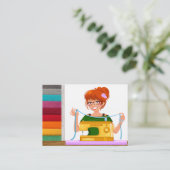 裁縫/シーストレス/ファッション 名刺 (スタンド正面)