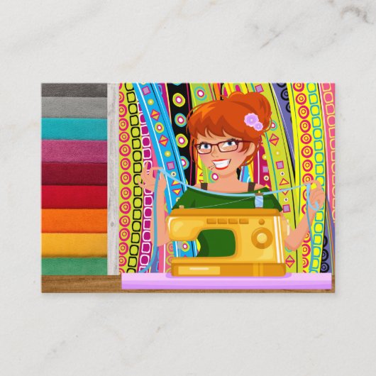 裁縫/シーストレス/ファッション 名刺 (正面)