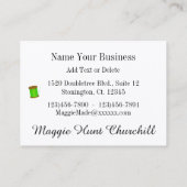 裁縫/シーストレス/ファッション 名刺 (裏面)