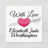 裁縫/シーフォース/ギフトのエンクロージャカード エンクロージャーカード (裏面)