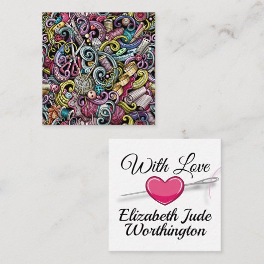 裁縫/シーフォース/ギフトのエンクロージャカード エンクロージャーカード (正面/裏面)