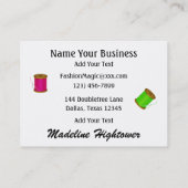 裁縫/シーフォース/ファッション- SRF 名刺 (裏面)