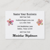 裁縫/シーフォース/ファッション- SRF 名刺 (裏面)