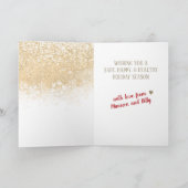 裁縫・シームストレスの手作りの贈り物用の糸ボタン シーズンカード (内部)