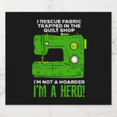 裁縫 スパークリングワインラベル (シングルラベル)