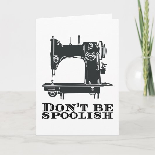 裁縫 – スプールしない カード (正面)