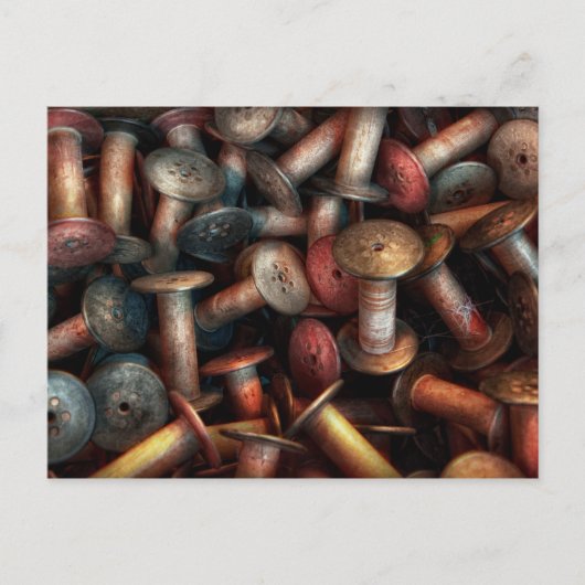 裁縫 – スプール ポストカード (正面)