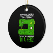 裁縫 セラミックオーナメント (左)