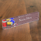 裁縫 デスクネームプレート (側面)