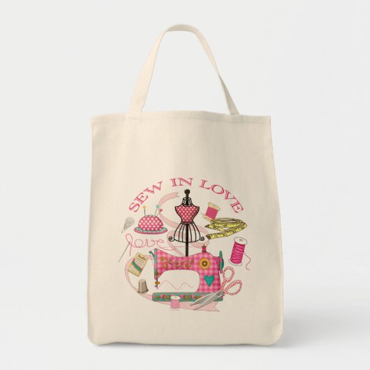 裁縫 トートバッグ (正面)