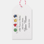 裁縫 – ビジネス/ギフトラベル ギフトタグ (裏面)