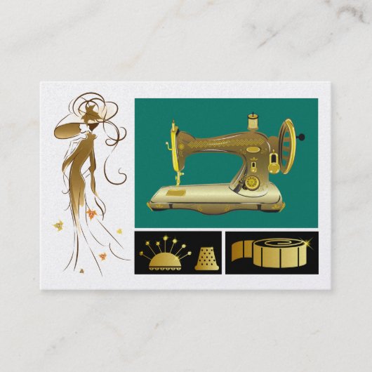 裁縫/ファッション/シーストレス 名刺 (正面)