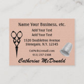 裁縫/ファッション/シーストレス 名刺 (裏面)