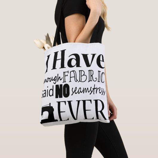 裁縫・ファブリック工芸品が不十分 トートバッグ (クローズアップ)