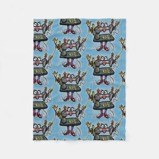 裁縫 フリースブランケット (正面)