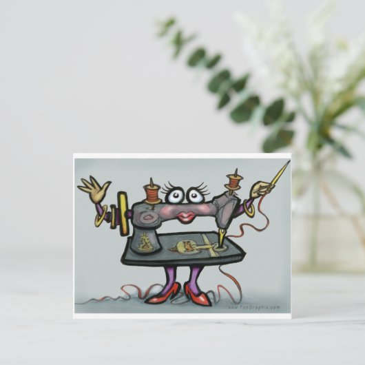 裁縫 ポストカード (スタンド正面)