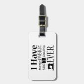 裁縫 – 不十分なファブリック工芸品 ラゲッジタグ (正面縦)