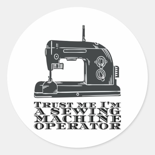 裁縫 – 信頼する私は裁縫機械事業者である ラウンドシール (正面)