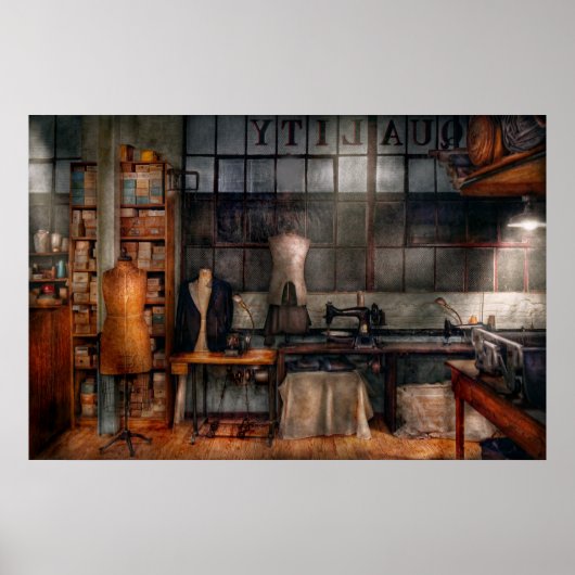 裁縫 – 内線 – クオリティリネン ポスター (正面)