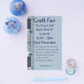 裁縫・刺繍・装飾工芸品見本市 チラシ (シングル)