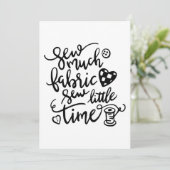 裁縫|多くの布を少しだけ縫う サンキューカード (スタンド正面)