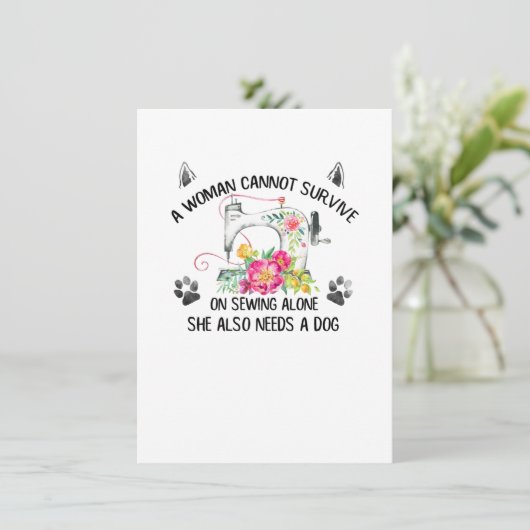 裁縫|女性は一人で生き延びは裁縫できない 招待状 (スタンド正面)