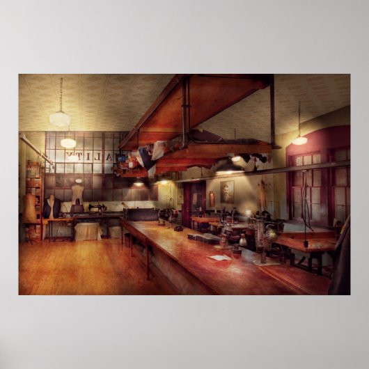 裁縫 – 工業用 – オーダーメイドの服 ポスター (正面)