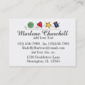 裁縫/手作り – ビジネス/エンクロージャカード 名刺 (裏面)