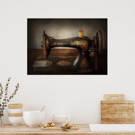 裁縫 – 歌を歌う ポスター (キッチン)