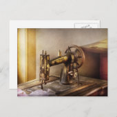 裁縫 – 白黒裁縫機 ポストカード (正面/裏面)