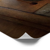 裁縫 – 白黒 ポスター (角)