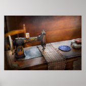 裁縫 – 白黒 ポスター (正面)