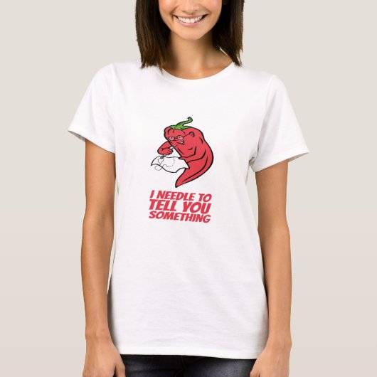 裁縫 – 私の針はあなたに伝える Tシャツ (正面)