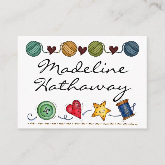 裁縫/編み物エンクロージャカード/SRFによるラベル エンクロージャーカード (正面)