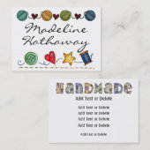 裁縫-編み物 – ハンドメイド – SRF 名刺 (正面/裏面)