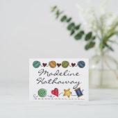 裁縫-編み物 – ハンドメイド – SRF 名刺 (スタンド正面)