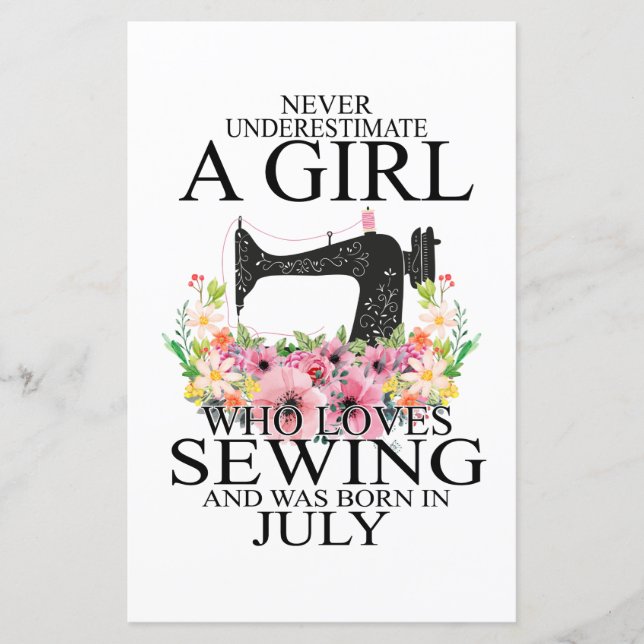 裁縫 |誰が裁縫を愛し、7月生まれだった (正面)