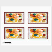 裁縫 長方形シール (シート)