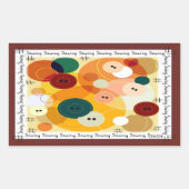 裁縫 長方形シール (正面)