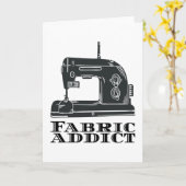 裁縫- Fabric Addict カード (黄色い花)
