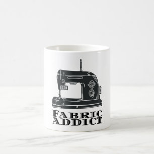 裁縫- Fabric Addict コーヒーマグカップ