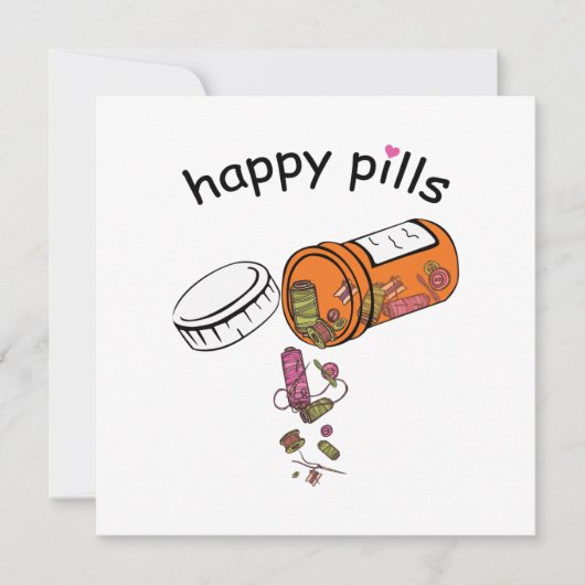 裁縫 | Happy Pills裁縫 招待状 (正面)